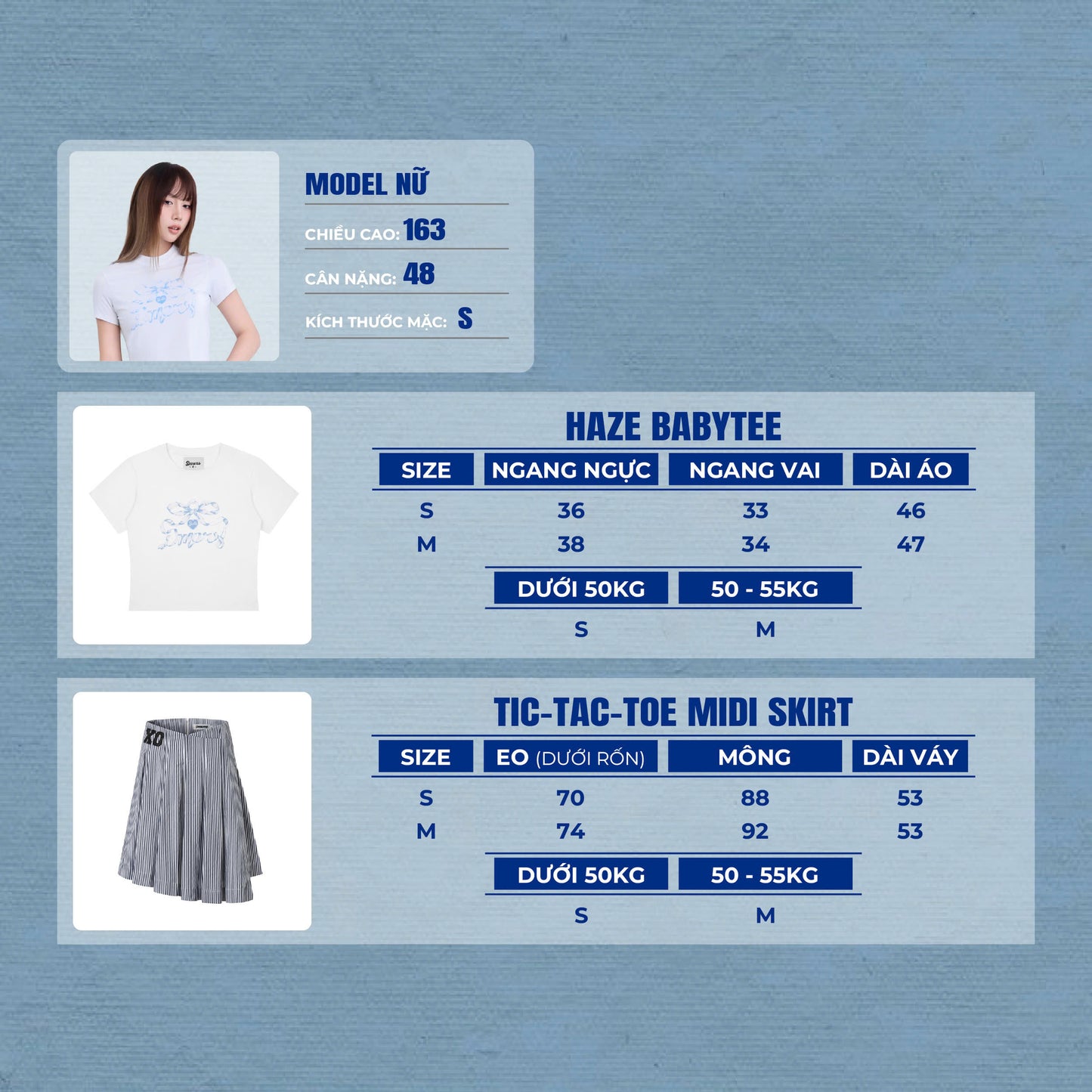 Tic-Tac-Toe Midi Skirt
